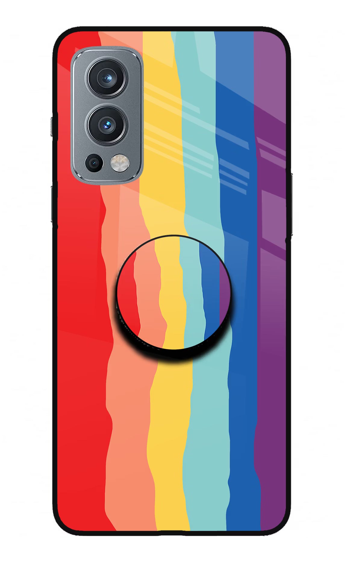 Rainbow OnePlus Nord 2 5G Pop Case by Casekaro