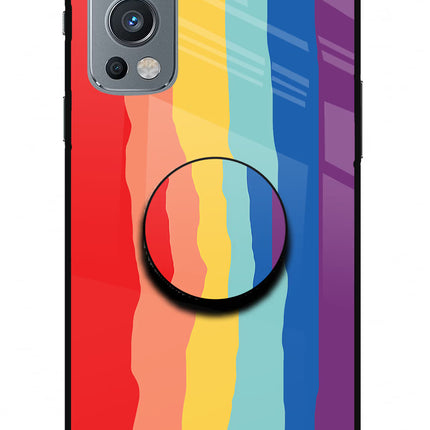 Rainbow OnePlus Nord 2 5G Glass Case