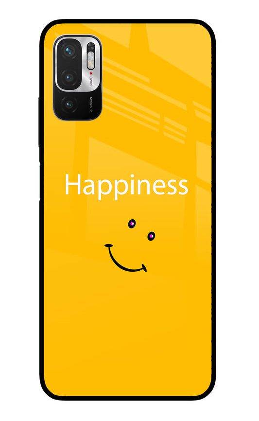 Happiness With Smiley Redmi Note 10T 5G Glass Case