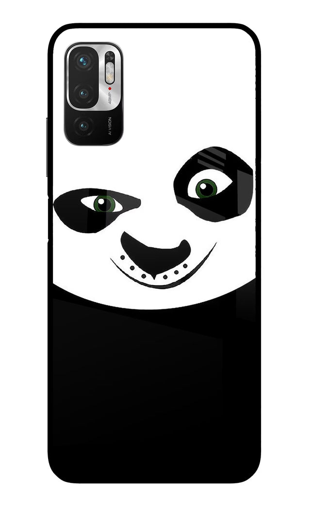 Panda Redmi Note 10T 5G Glass Case Back Cover by Casekaro