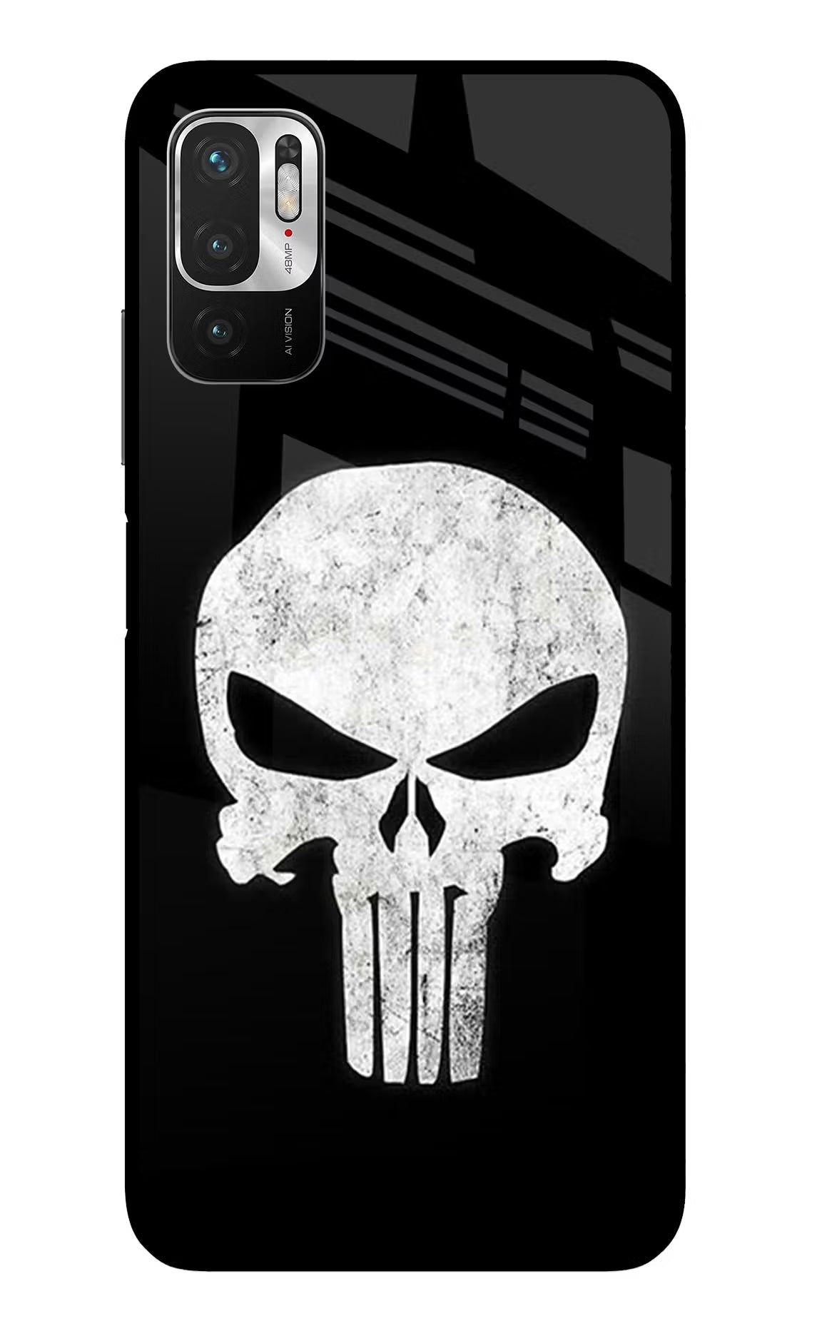 Punisher Skull Redmi Note 10T 5G Glass Case