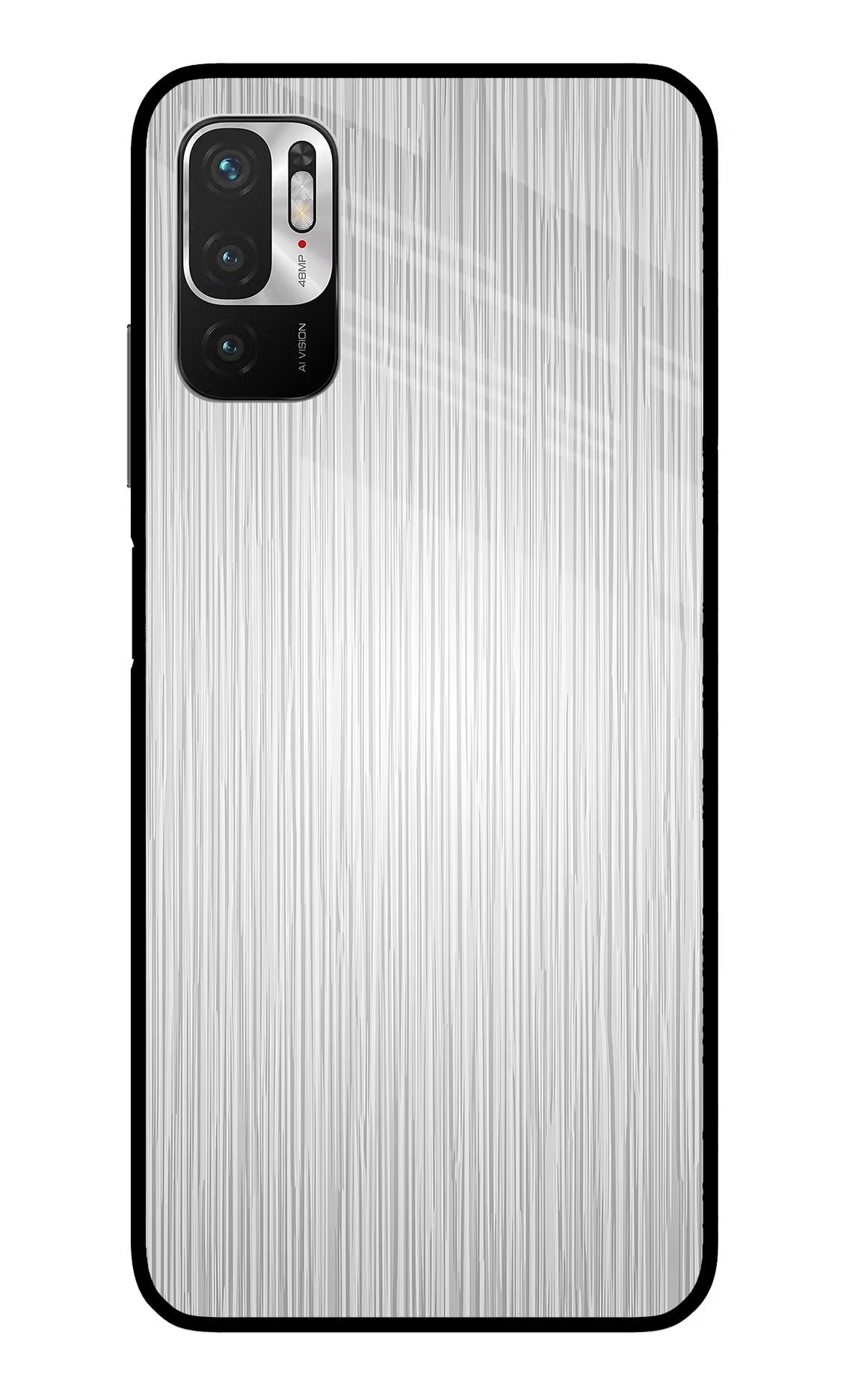 Wooden Grey Texture Redmi Note 10T 5G Glass Case Back Cover by Casekaro