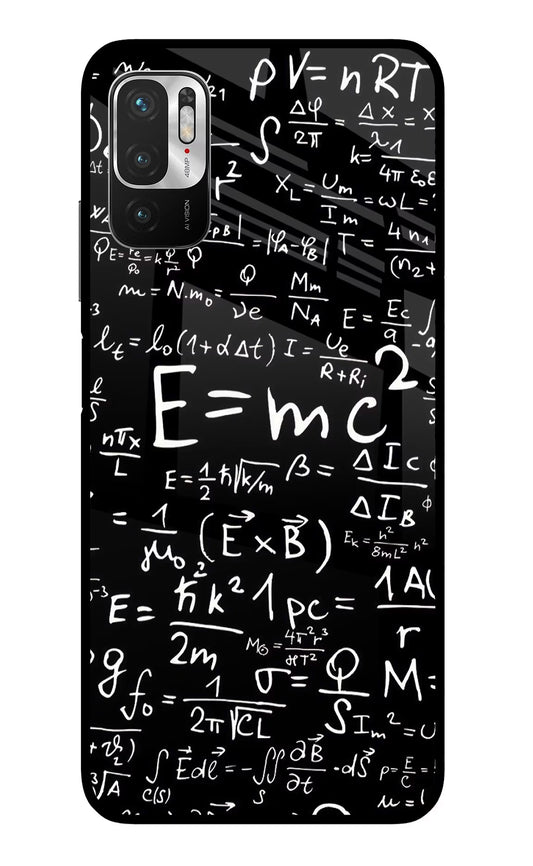 Physics Formula Redmi Note 10T 5G Glass Case