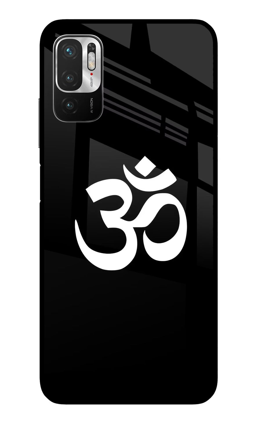 Om Redmi Note 10T 5G Back Cover, Glass case