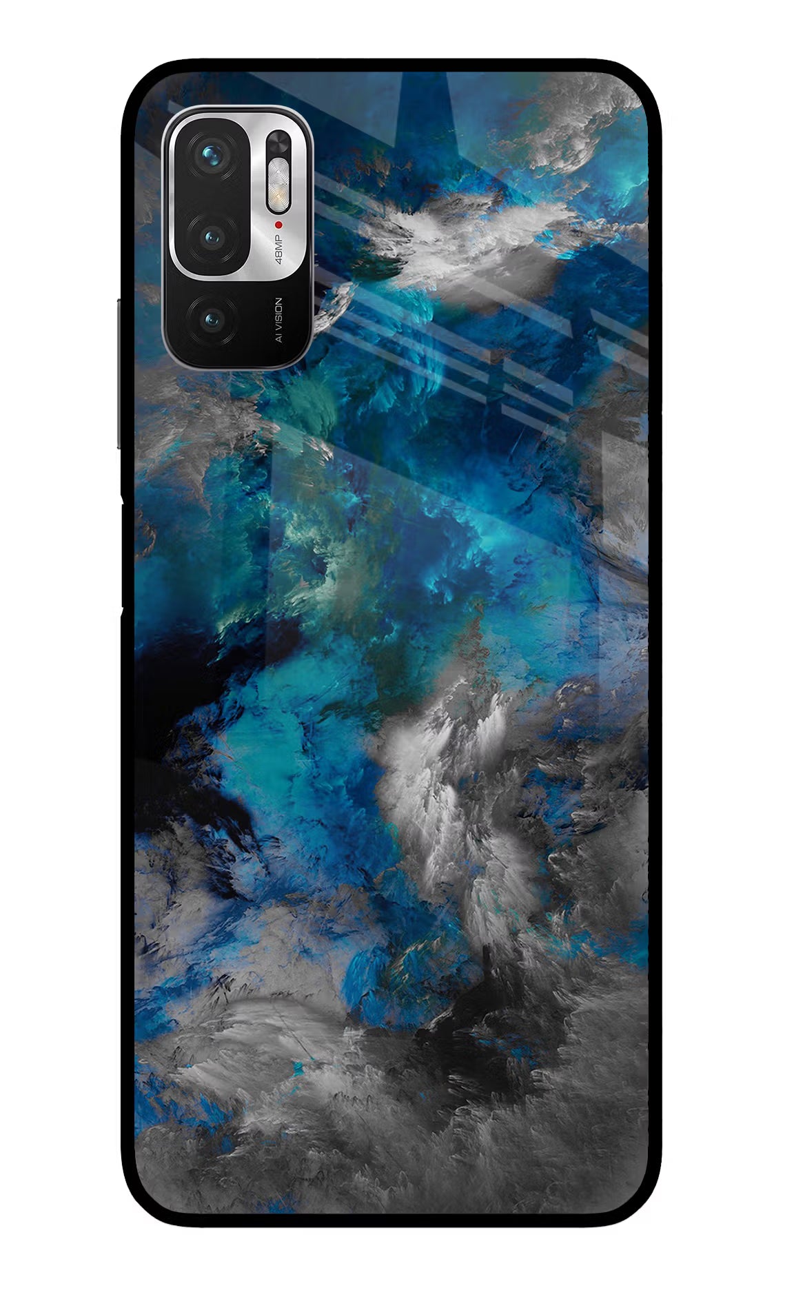 Artwork Redmi Note 10T 5G Glass Case Back Cover by Casekaro