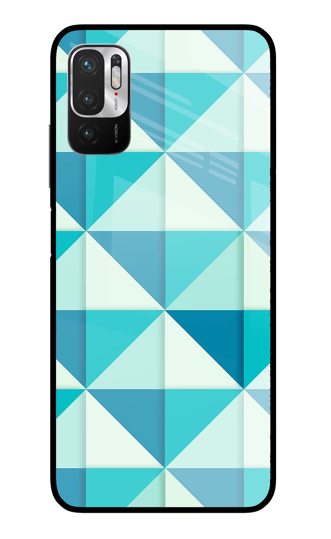 Abstract Redmi Note 10T 5G Glass Case Back Cover by Casekaro