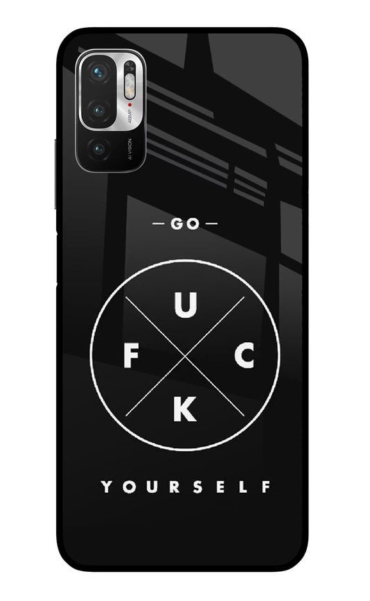 Go Fuck Yourself Redmi Note 10T 5G Glass Case