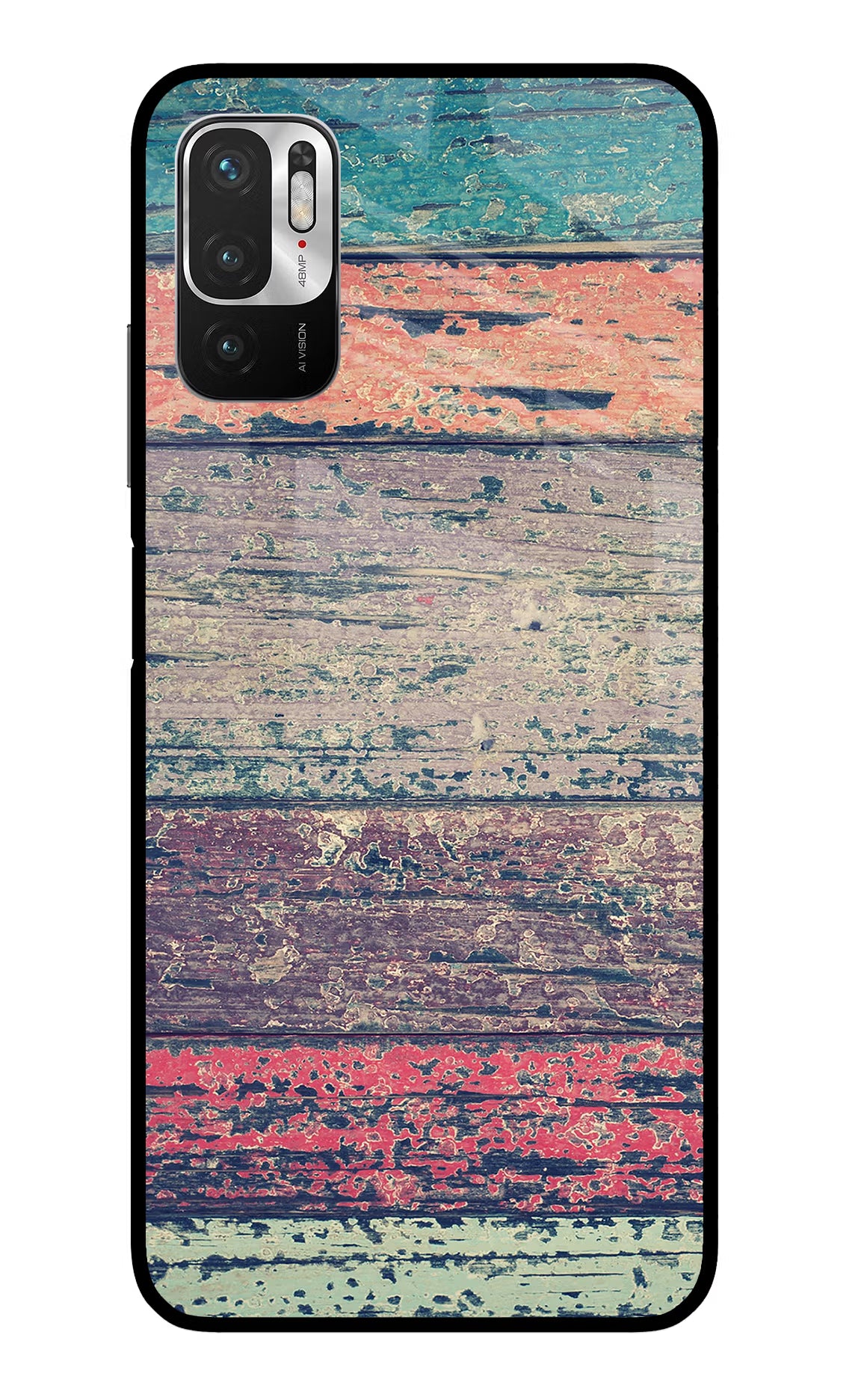 Colourful Wall Redmi Note 10T 5G Glass Case
