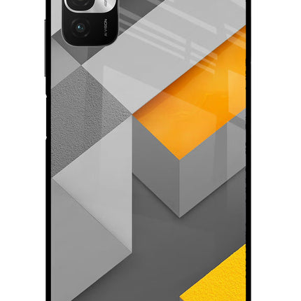 Abstract Redmi Note 10T 5G Glass Case Back Cover by Casekaro