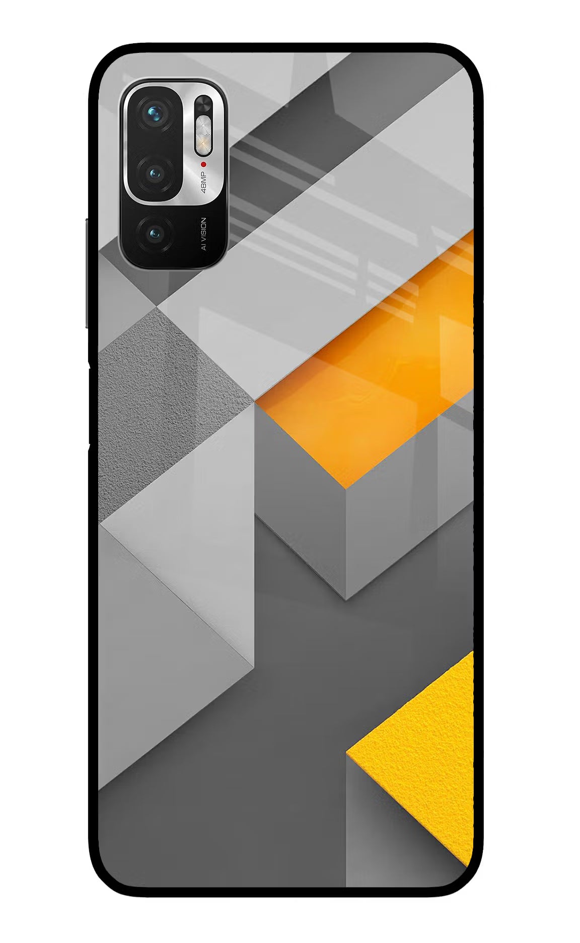 Abstract Redmi Note 10T 5G Glass Case Back Cover by Casekaro