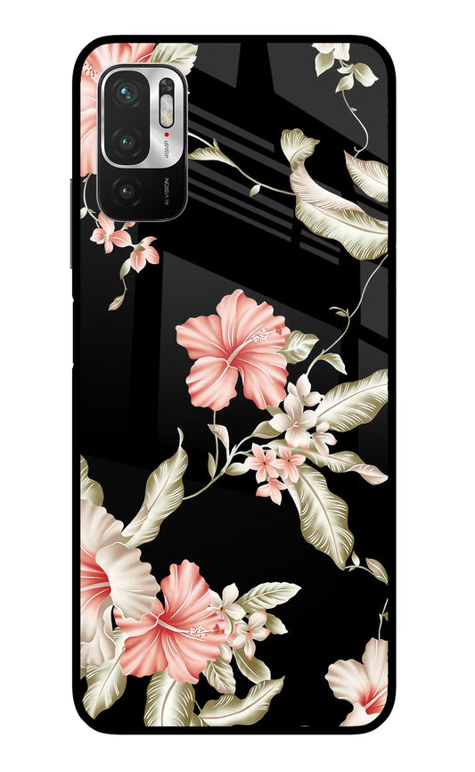 Flowers Redmi Note 10T 5G Glass Case