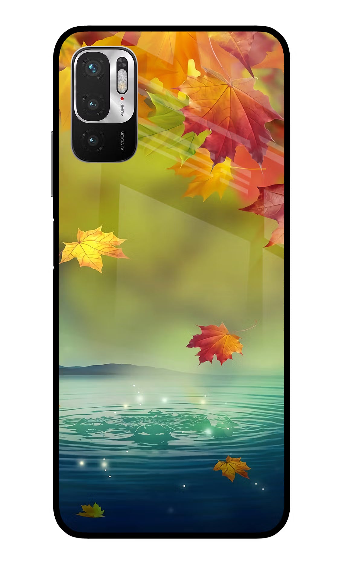 Flowers Redmi Note 10T 5G Glass Case