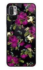 Flowers Redmi Note 10T 5G Glass Case