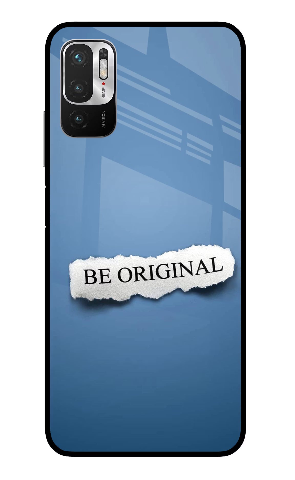 Be Original Redmi Note 10T 5G Glass Case Back Cover by Casekaro