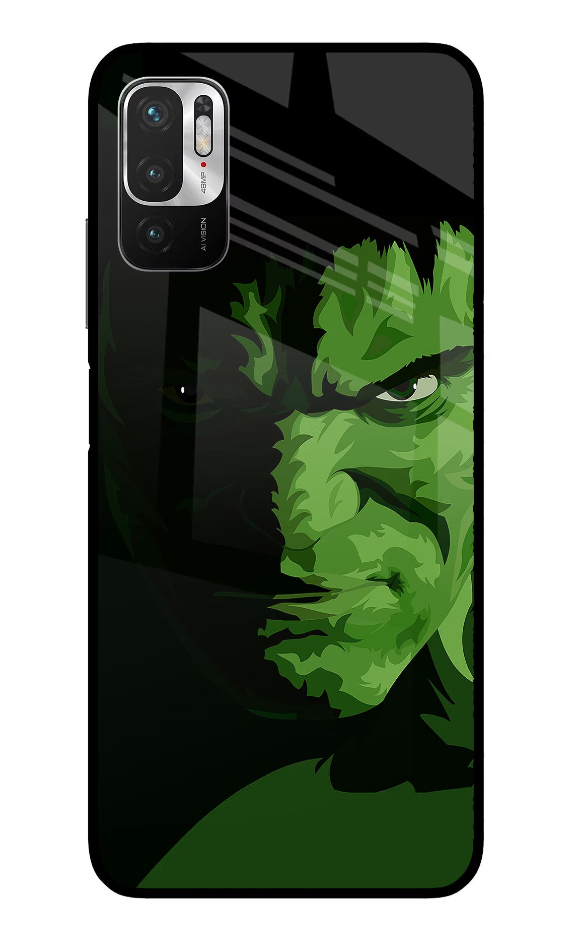 HULK Redmi Note 10T 5G Glass Case Back Cover by Casekaro