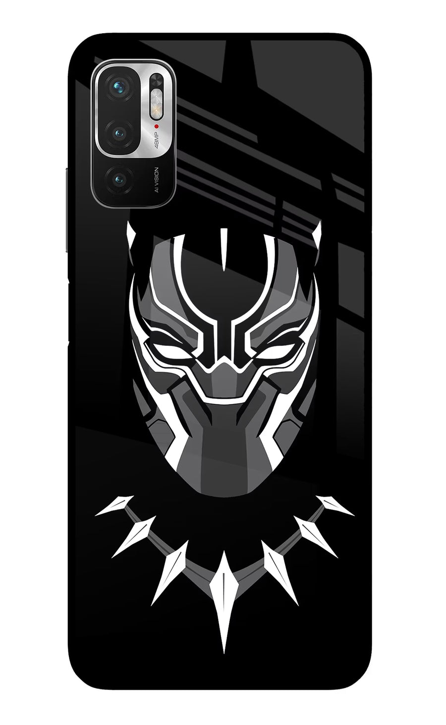 Black Panther Redmi Note 10T 5G Back Cover, Glass case