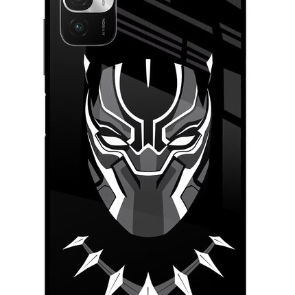 Black Panther Redmi Note 10T 5G Glass Case