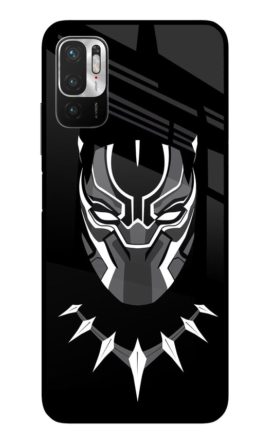 Black Panther Redmi Note 10T 5G Glass Case
