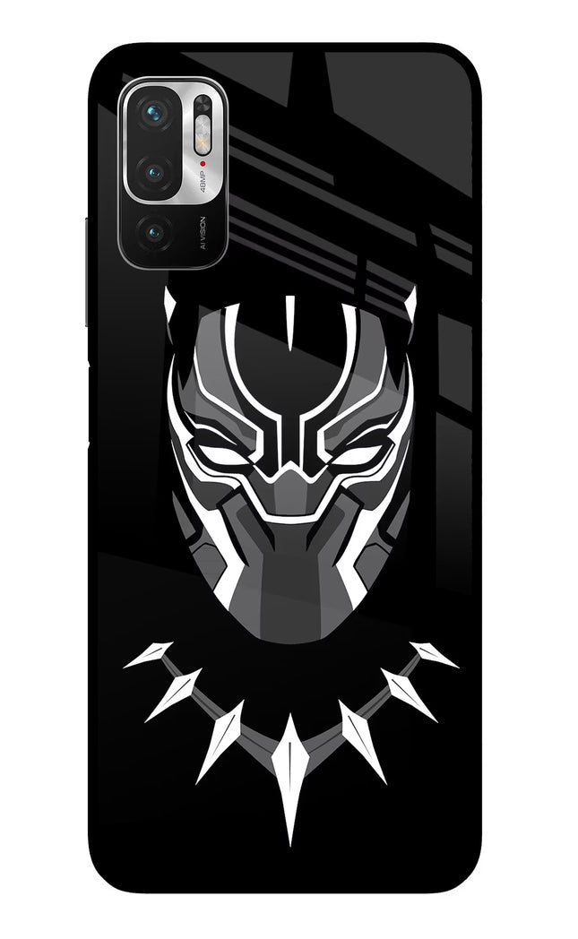 Black Panther Redmi Note 10T 5G Glass Case
