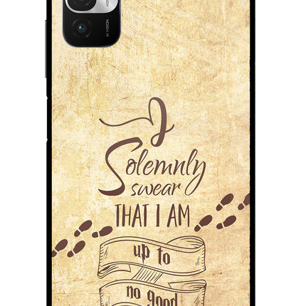 I Solemnly swear that i up to no good Redmi Note 10T 5G Glass Case