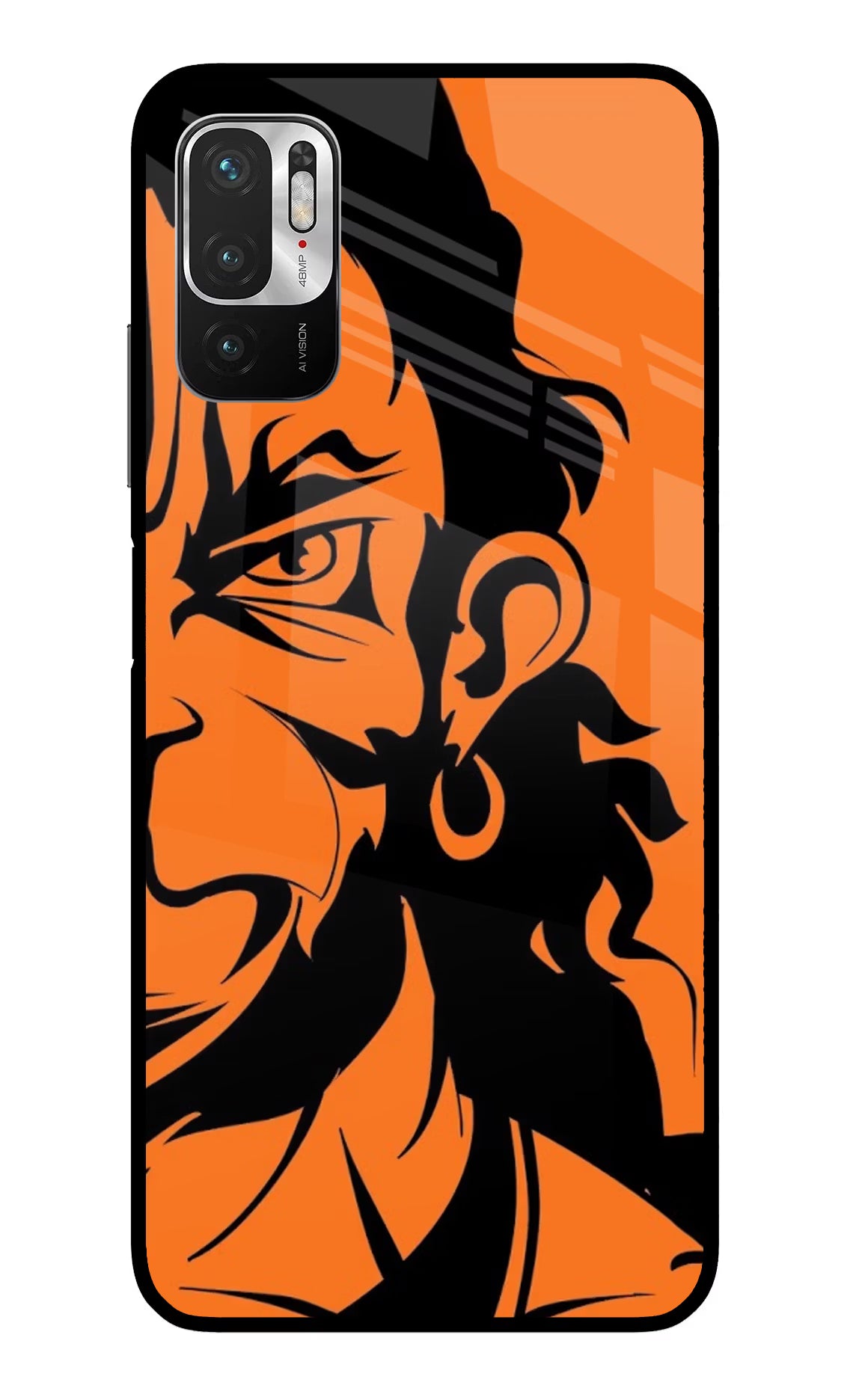 Hanuman Redmi Note 10T 5G Glass Case Back Cover by Casekaro