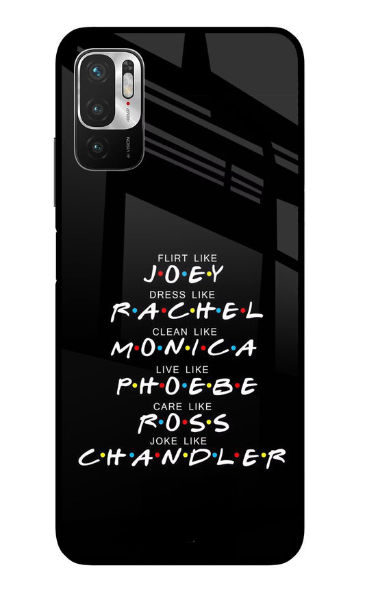 FRIENDS Character Redmi Note 10T 5G Glass Case