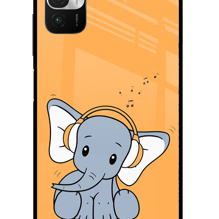 High On Music Redmi Note 10T 5G Glass Case Back Cover by Casekaro