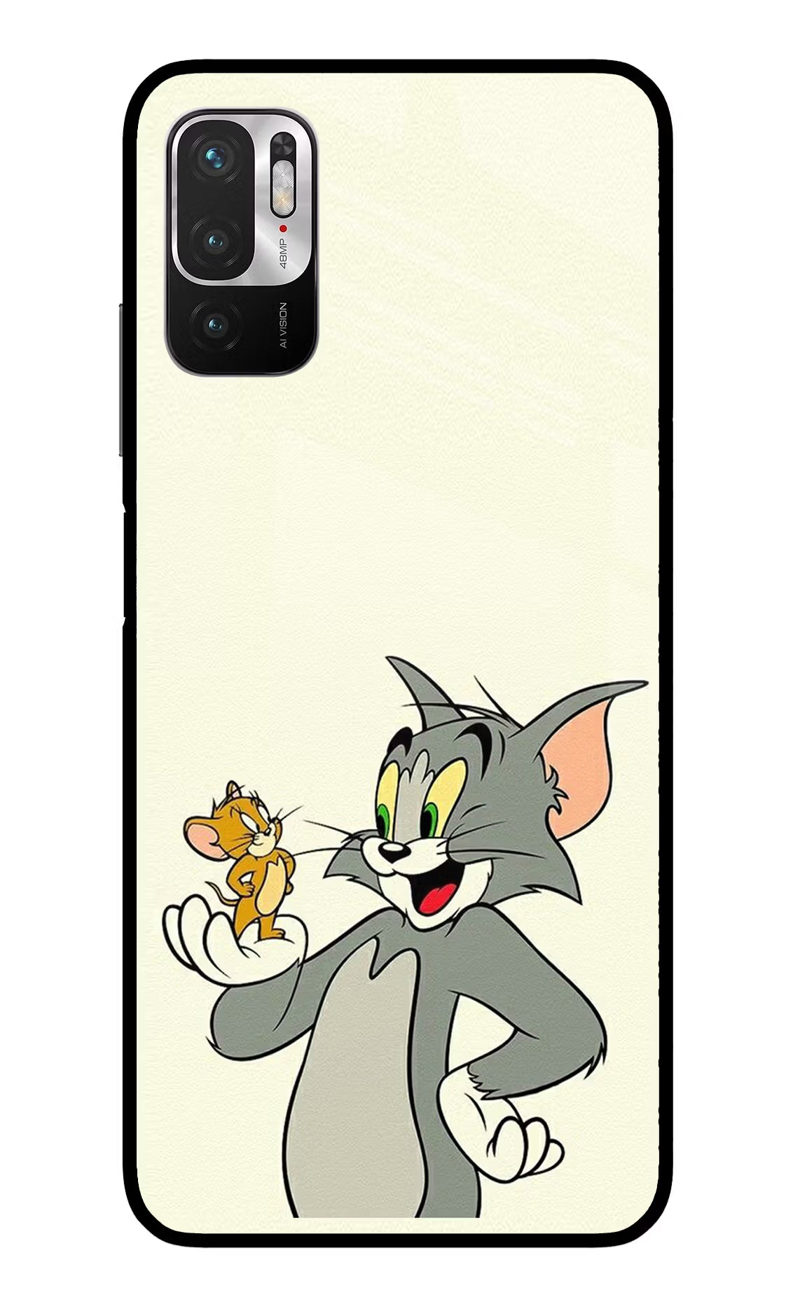 Tom & Jerry Redmi Note 10T 5G Glass Case