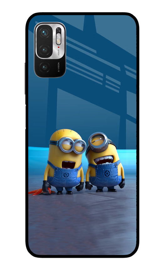 Minion Laughing Redmi Note 10T 5G Glass Case