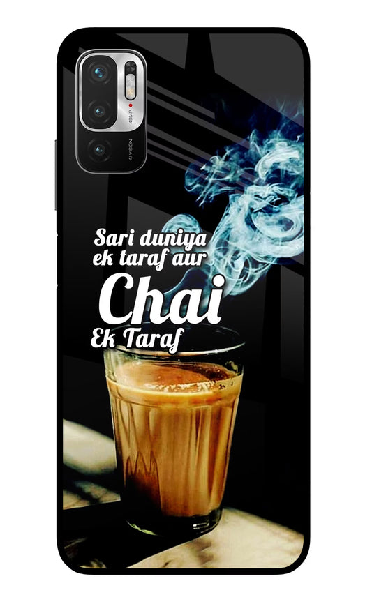 Chai Ek Taraf Quote Redmi Note 10T 5G Glass Case