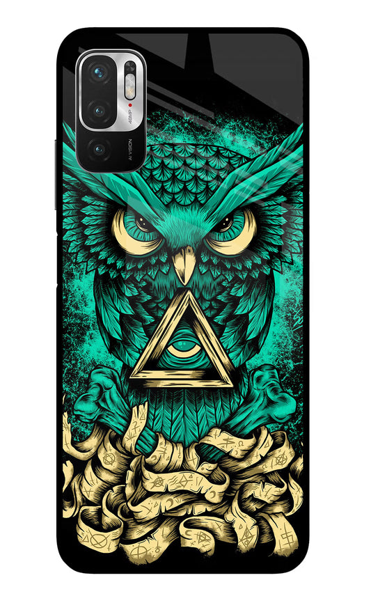 Green Owl Redmi Note 10T 5G Glass Case