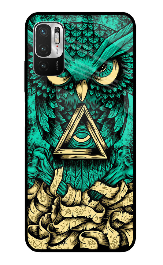 Green Owl Redmi Note 10T 5G Glass Case