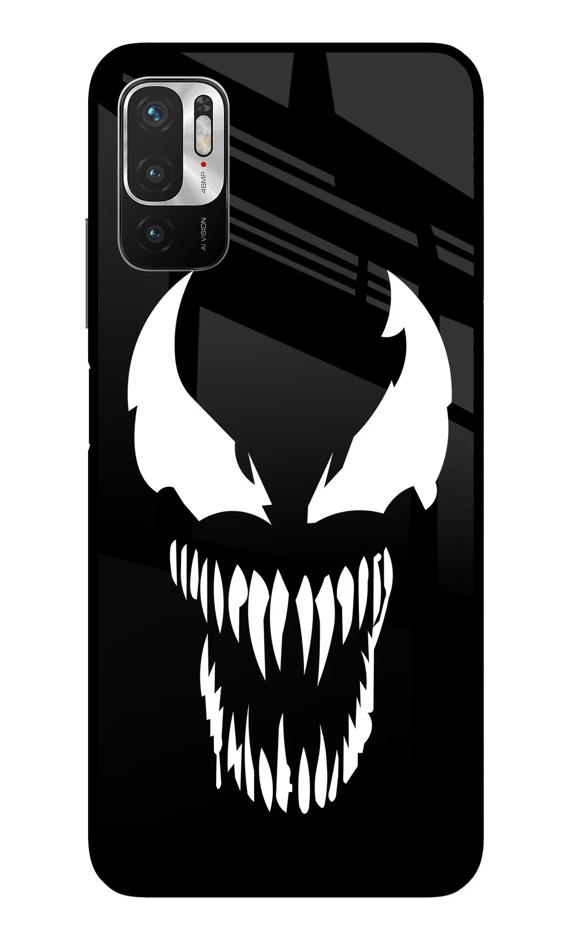 Venom Redmi Note 10T 5G Glass Case Back Cover by Casekaro