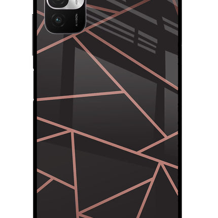 Geometric Pattern Redmi Note 10T 5G Glass Case Back Cover by Casekaro