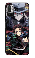 Demon Slayer Redmi Note 10T 5G Glass Case