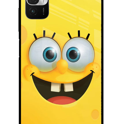 Sponge 1 Redmi Note 10T 5G Glass Case Back Cover by Casekaro