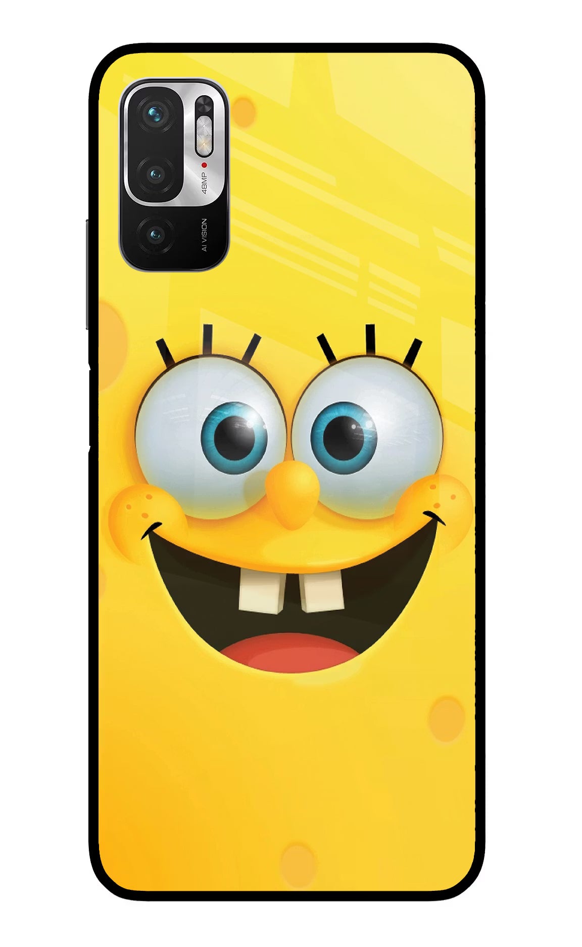 Sponge 1 Redmi Note 10T 5G Glass Case Back Cover by Casekaro