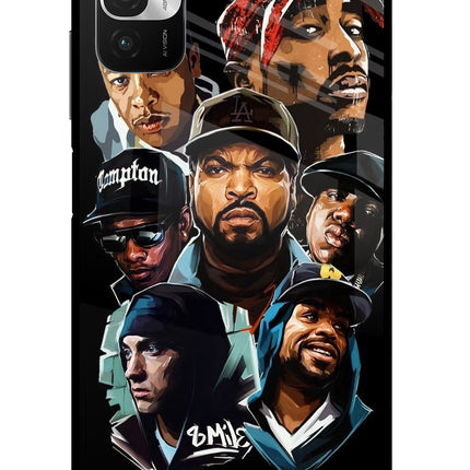 Rappers Redmi Note 10T 5G Glass Case Back Cover by Casekaro