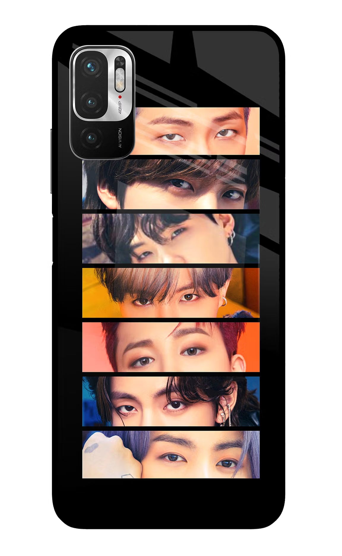 BTS Eyes Redmi Note 10T 5G Glass Case