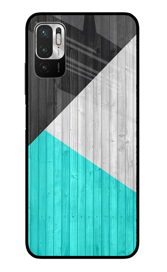 Wooden Abstract Redmi Note 10T 5G Glass Case