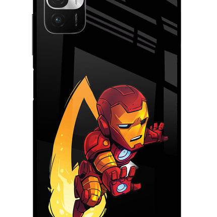 IronMan Redmi Note 10T 5G Glass Case Back Cover by Casekaro