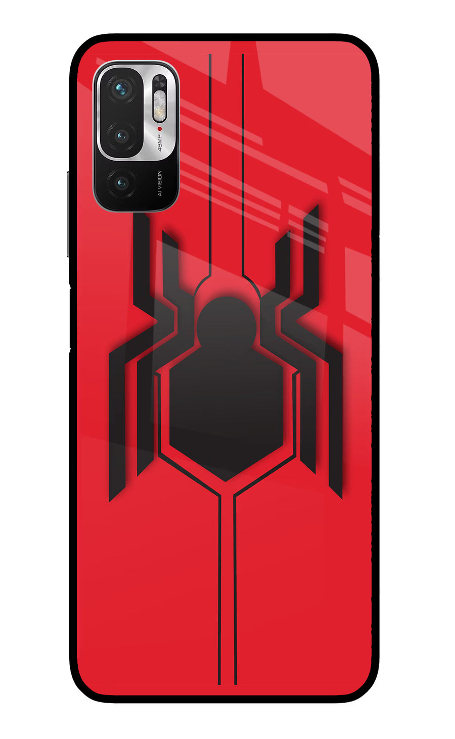 Spider Redmi Note 10T 5G Back Cover, Glass case