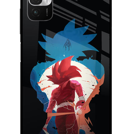 Goku Redmi Note 10T 5G Glass Case Back Cover by Casekaro