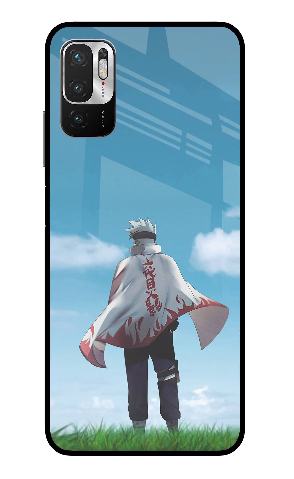 Kakashi Redmi Note 10T 5G Glass Case