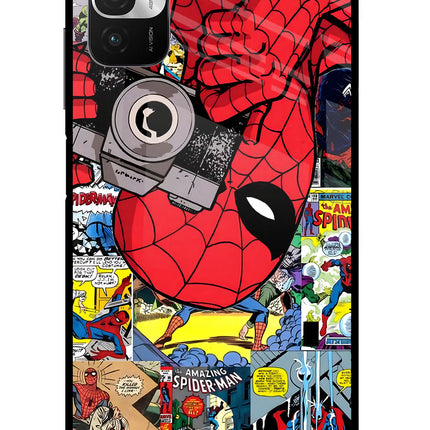 Spider Man Redmi Note 10T 5G Glass Case