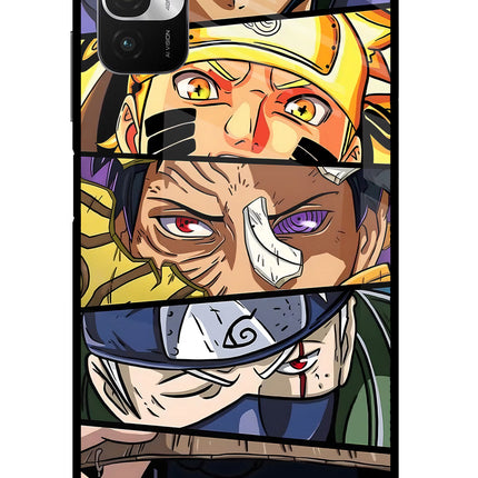 Naruto Character Redmi Note 10T 5G Glass Case Back Cover by Casekaro