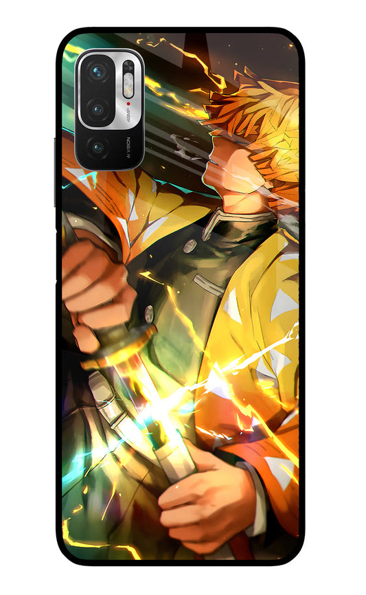 Demon Slayer Redmi Note 10T 5G Glass Case