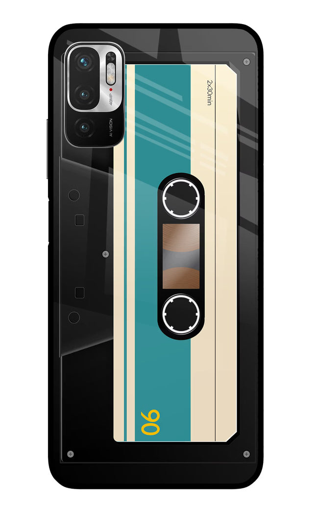 Cassette Redmi Note 10T 5G Glass Case Back Cover by Casekaro