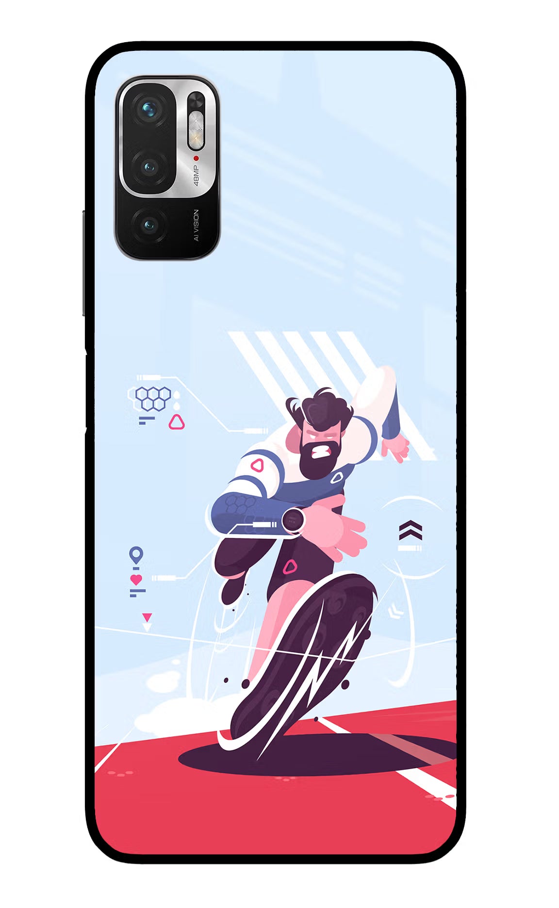 Run Pro Redmi Note 10T 5G Glass Case