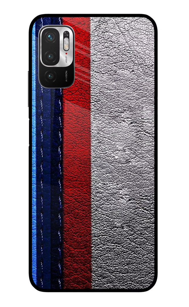 BMW Stripes Redmi Note 10T 5G Glass Case Back Cover by Casekaro